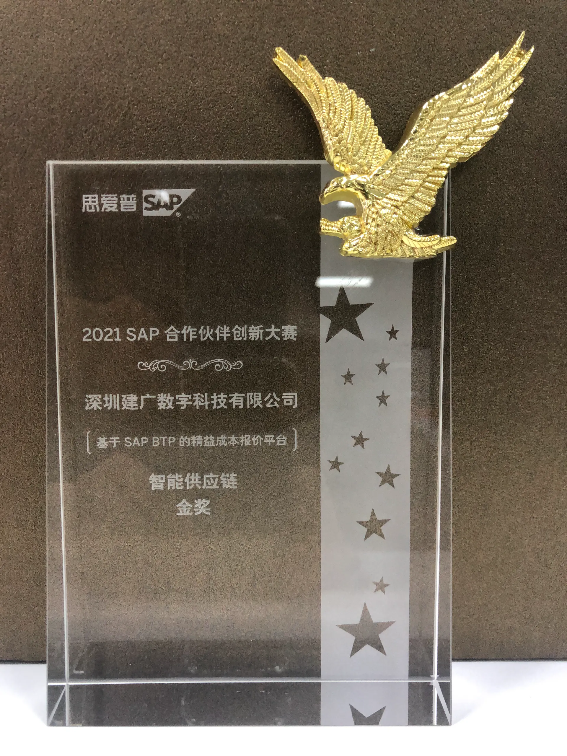2021年SAP合作伙伴创新大赛-金奖